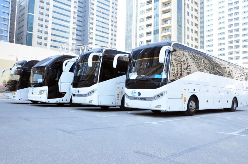 Luxury Bus for Rental Experience Dubai