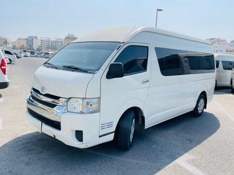 15 Seater Hiace for rent Dubai